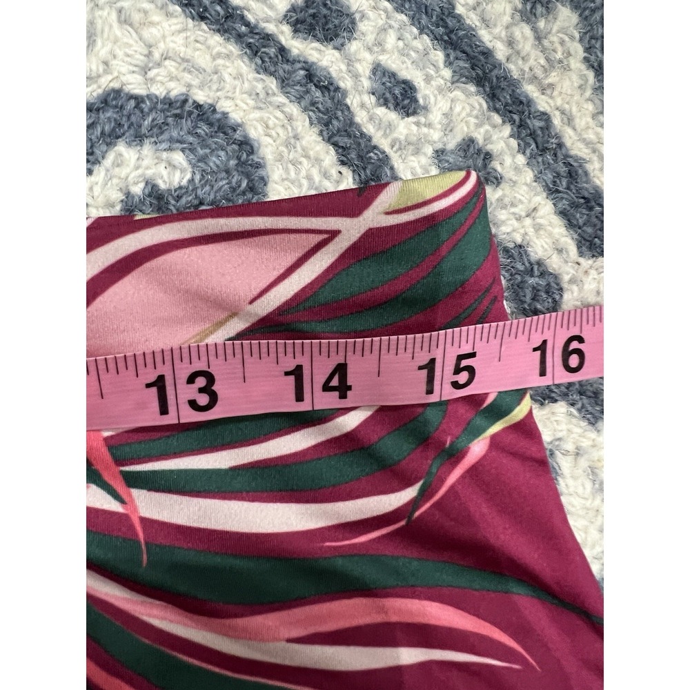 Sofibella Skort Womens Large Pink Green Rose Palms Skirt Shorts Tennis Golf L - Picture 5 of 7
